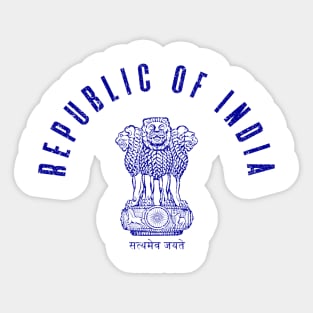 Republic of India Vintage Sticker